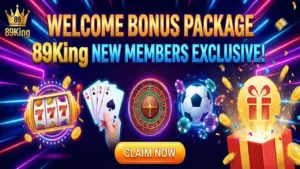 Giao diện trang chủ chính thức của 89King với nút Đăng Ký nổi bật và chứng chỉ bảo mật SSL hiển thị rõ ràng trên trình duyệt.