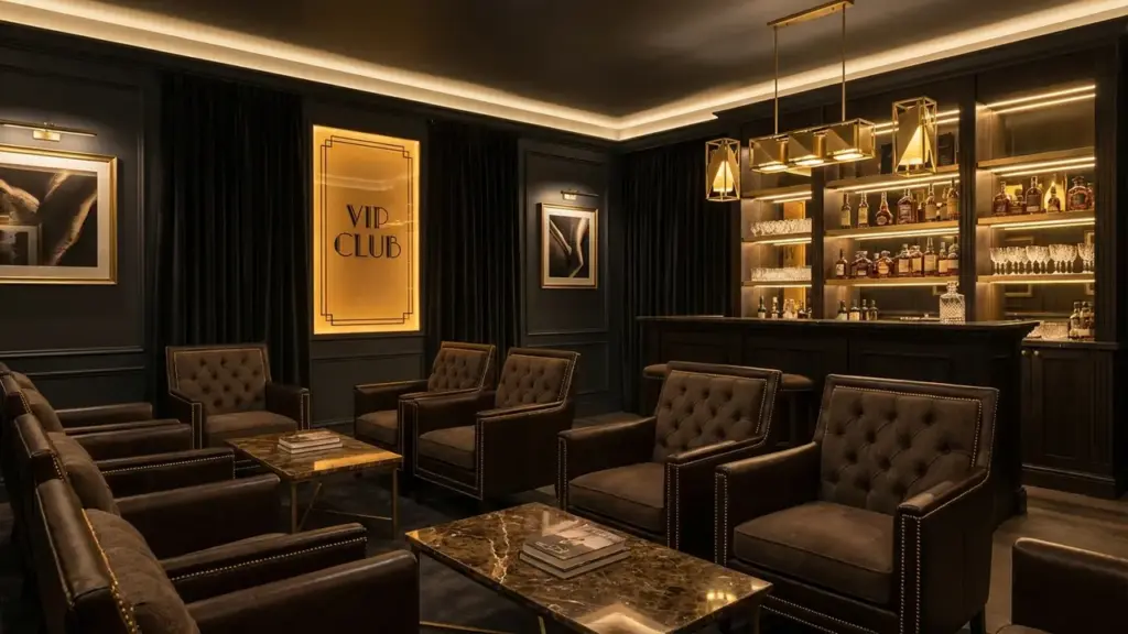 Không gian phòng chờ thượng lưu dành riêng cho thành viên VIP tại 89King.